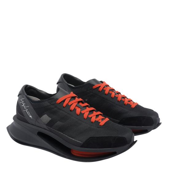 25FW 아디다스 Y3 스니커즈 JR4187BLACK ORANGE Black - ADIDAS Y3