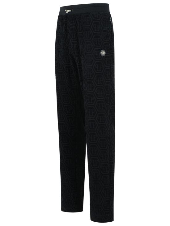 25FW 필립 플레인 트레이닝/조거 팬츠 FAEC MJT 2658 PTE021N02 Black - PHILIPP PLEIN