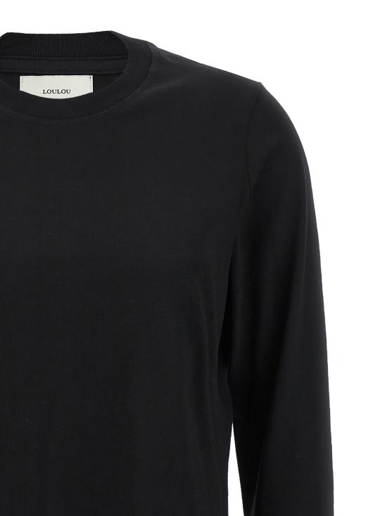 25FW 루루 드 세종 긴팔 티셔츠 MASALLDSBLACK Black - LOULOU DE SAISON