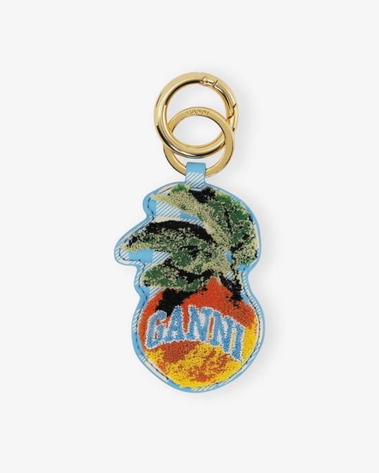  가니 키링 Ganni Apple 열쇠고리 알래스칸 블루