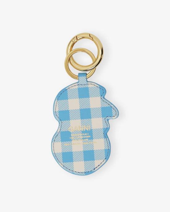  가니 키링 Ganni Apple 열쇠고리 알래스칸 블루 - GANNI