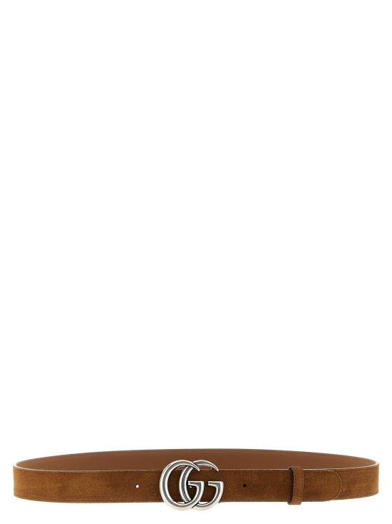 25FW 구찌 GG 마몽 씬 벨트 414516CA00G2835 Brown
