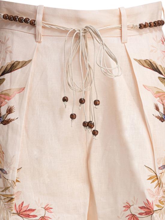 25FW 짐머만 숏팬츠 4557ASS253CRMPLMFLO Pink - ZIMMERMANN