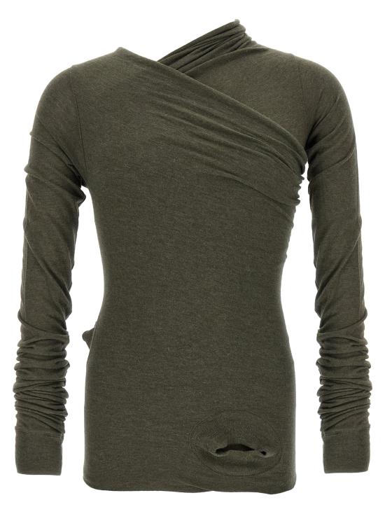 25FW 릭 오웬스 긴팔 티셔츠 RU02E1262JR25 Green