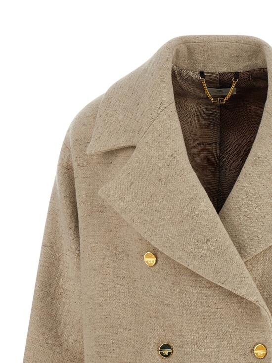 25FW 엘리자베타프랜치 코트 CP01156E2DZ9 White - ELISABETTA FRANCHI