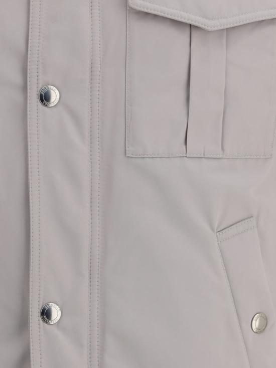 25FW 브루넬로 쿠치넬리 테크노 사틴 봄버 자켓 MV4076555 CYN80 WHITE - BRUNELLO CUCINELLI