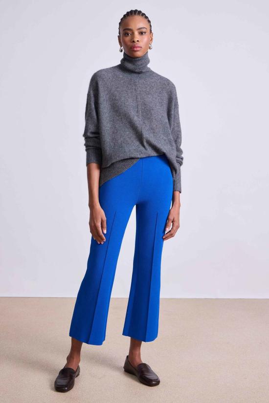  어피스 어파트 스트레이트 팬츠 어피스 아파트 르네 풀온  코발트 블루 - APIECE APART