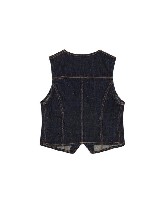  가니 베스트 기저귀 데님  다크 블루 스톤 - GANNI