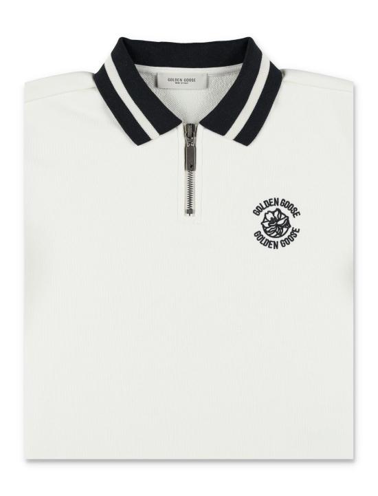 25FW [키즈] 골든구스 니트/스웻셔츠 GKP02420P002195 11421 HERITAGE WHITE BLACK - GOLDEN GOOSE