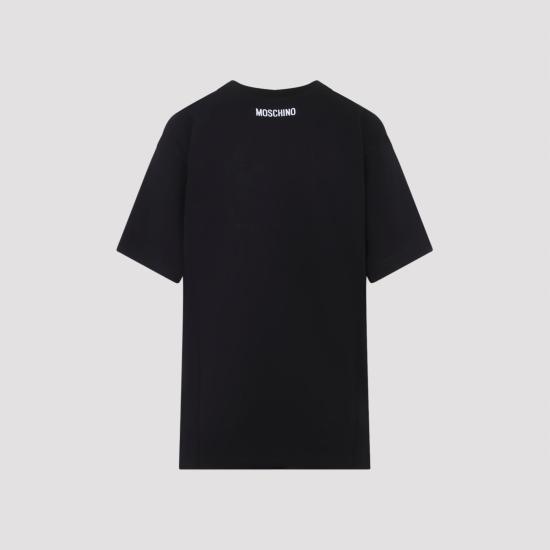 25FW 모스키노 반팔 티셔츠 252D0712 5441 1555 FANTASIA NERO BLACK - MOSCHINO