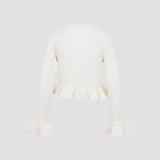 25FW 끌로에 가디건 CH25AMC01590 107 ICONIC MILK WHITE - CHLOE