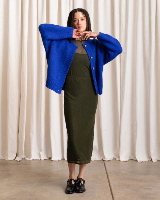  알리 골든 가디건 메리노 크루넥 카디건 - ALI GOLDEN