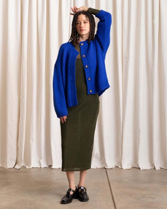  알리 골든 가디건 메리노 크루넥 카디건 - ALI GOLDEN