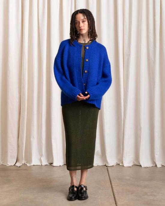  알리 골든 가디건 메리노 크루넥 카디건 - ALI GOLDEN