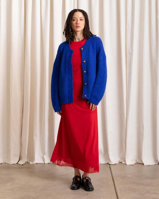  알리 골든 가디건 메리노 크루넥 카디건 - ALI GOLDEN