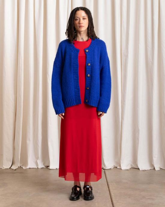  알리 골든 가디건 메리노 크루넥 카디건 - ALI GOLDEN