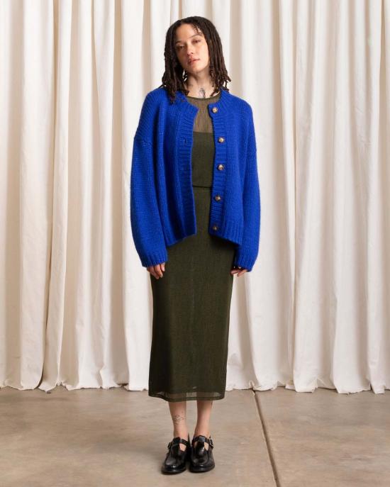  알리 골든 가디건 메리노 크루넥 카디건 - ALI GOLDEN