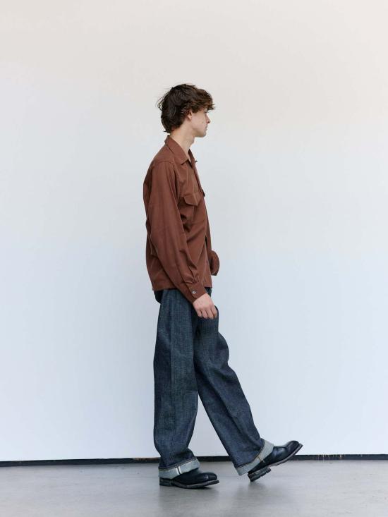  타이가 타카하시 긴팔 셔츠 Lot.101 오픈 칼라 - TAIGA TAKAHASHI