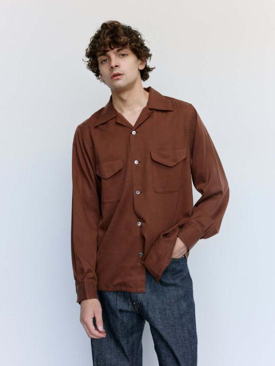  타이가 타카하시 긴팔 셔츠 Lot.101 오픈 칼라