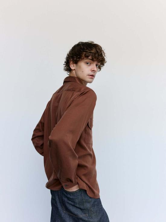  타이가 타카하시 긴팔 셔츠 Lot.101 오픈 칼라 - TAIGA TAKAHASHI