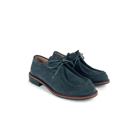  올블랙 로퍼 미스 블루처 슈즈 - ALL BLACK