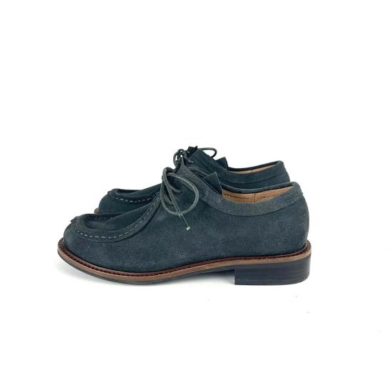  올블랙 로퍼 미스 블루처 슈즈