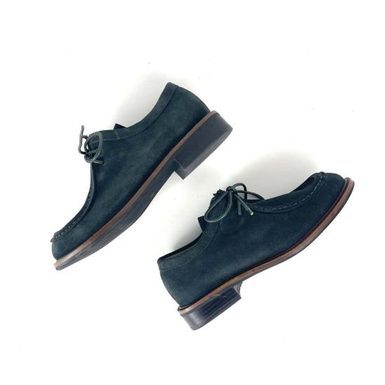  올블랙 로퍼 미스 블루처 슈즈 - ALL BLACK