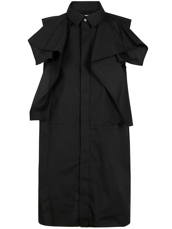 25SS 사카이 미디 원피스 2507910 001 BLACK - SACAI