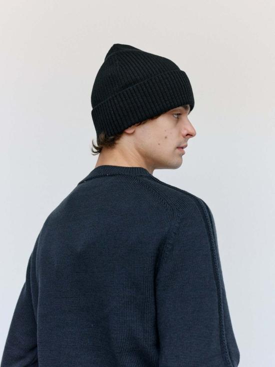  아워레가시 비니 아워 레거시 블랙 러스틱 메리노 니트 - OUR LEGACY