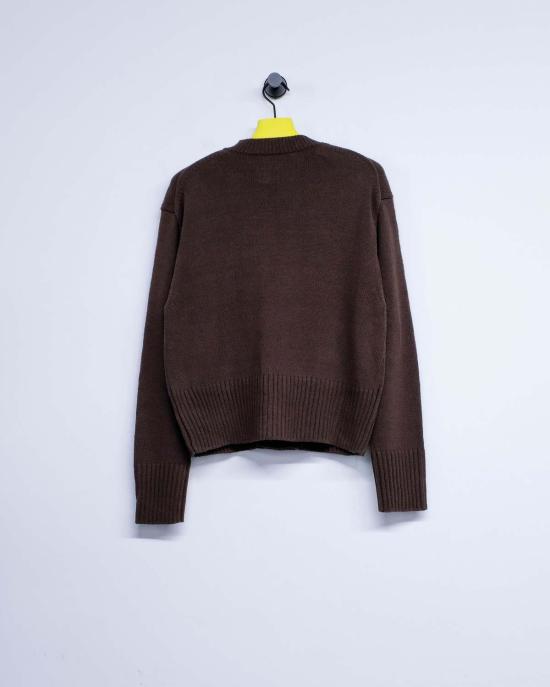  타이가 타카하시 가디건 Lot.506 브라운 실크 Db 카디건 - TAIGA TAKAHASHI