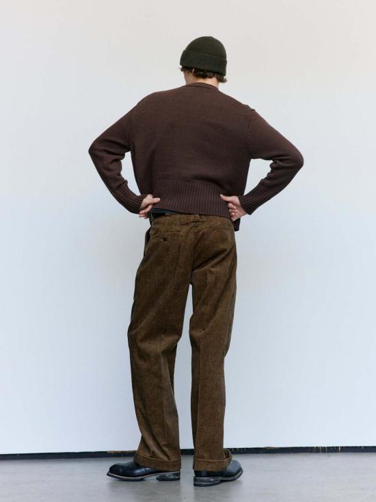  타이가 타카하시 가디건 Lot.506 브라운 실크 Db 카디건 - TAIGA TAKAHASHI