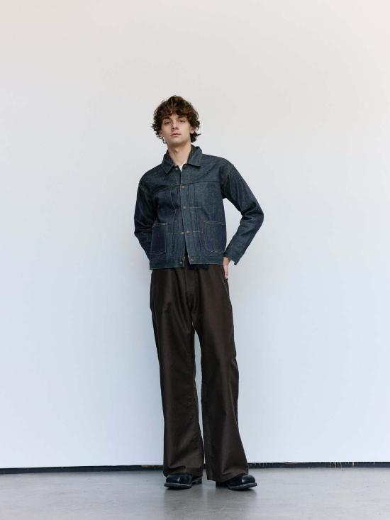  타이가 타카하시 데님 자켓 Lot.701 로우 인디고 코튼 데님 재킷 - TAIGA TAKAHASHI