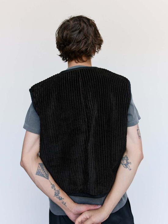  아워레가시 베스트 우리의 유산 프로파운드 브라운 코튼 매머드 코드 탑 - OUR LEGACY