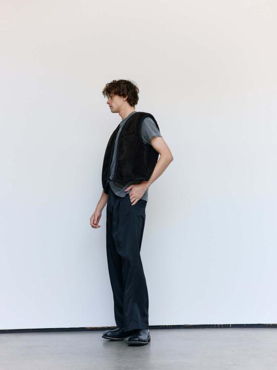  아워레가시 베스트 우리의 유산 프로파운드 브라운 코튼 매머드 코드 탑 - OUR LEGACY