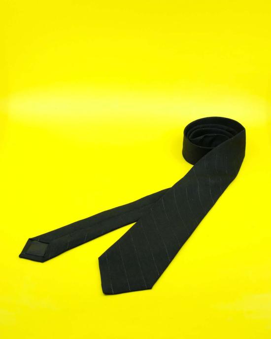  아워레가시 넥타이 아워 레거시 나이트 코버트 플렉스 핀스트라이프 리넨 타이