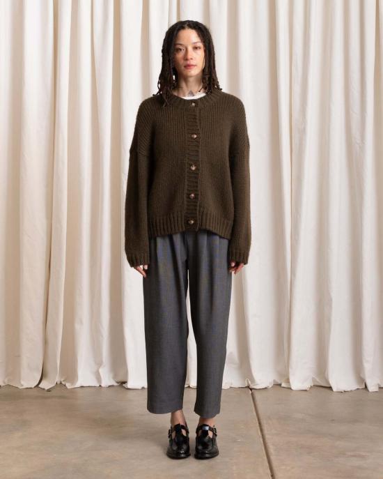  알리 골든 가디건 메리노 크루넥 카디건 - ALI GOLDEN