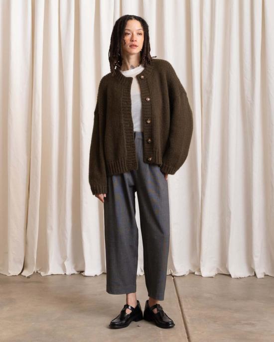  알리 골든 가디건 메리노 크루넥 카디건 - ALI GOLDEN