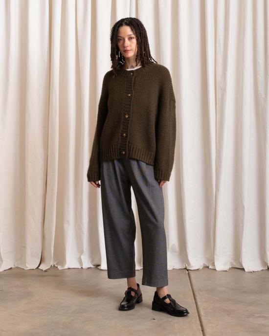  알리 골든 가디건 메리노 크루넥 카디건 - ALI GOLDEN