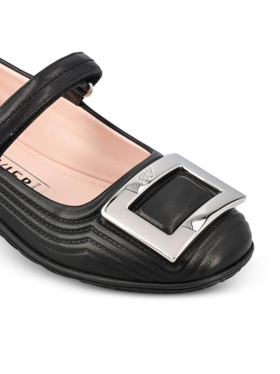 25FW 로저비비에 플랫 슈즈 RVW7934336091TB999 AI25 Black - ROGER VIVIER