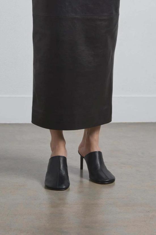  디어 프랜시스 뮬/슬리퍼 세이드 뮬 블랙 - DEAR FRANCES