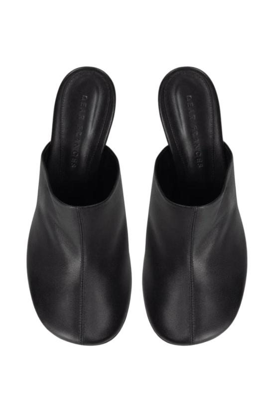  디어 프랜시스 뮬/슬리퍼 세이드 뮬 블랙 - DEAR FRANCES