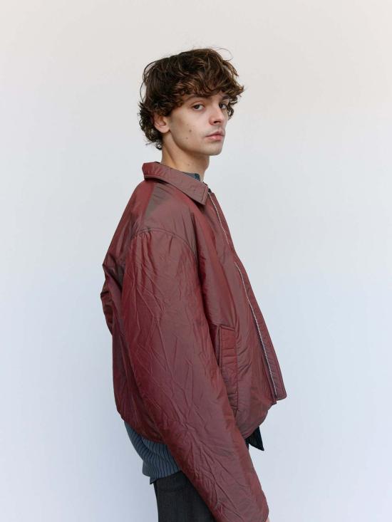  아워레가시 자켓 아워 레거시 샤이닝 체리 크링클 솔라로 슬라이트 재킷 - OUR LEGACY