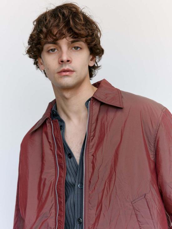  아워레가시 자켓 아워 레거시 샤이닝 체리 크링클 솔라로 슬라이트 재킷 - OUR LEGACY