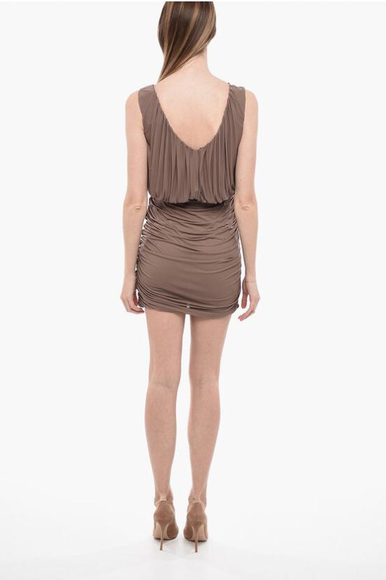  생로랑 숏 원피스 729750 Y5G985551 Pink - SAINT LAURENT