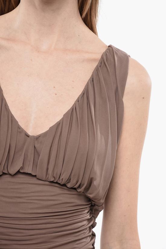  생로랑 숏 원피스 729750 Y5G985551 Pink - SAINT LAURENT