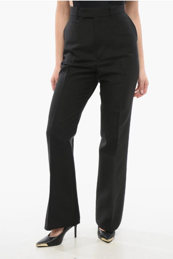  구찌 울 실크 트라우저 737876 ZAMKA 1000 Black