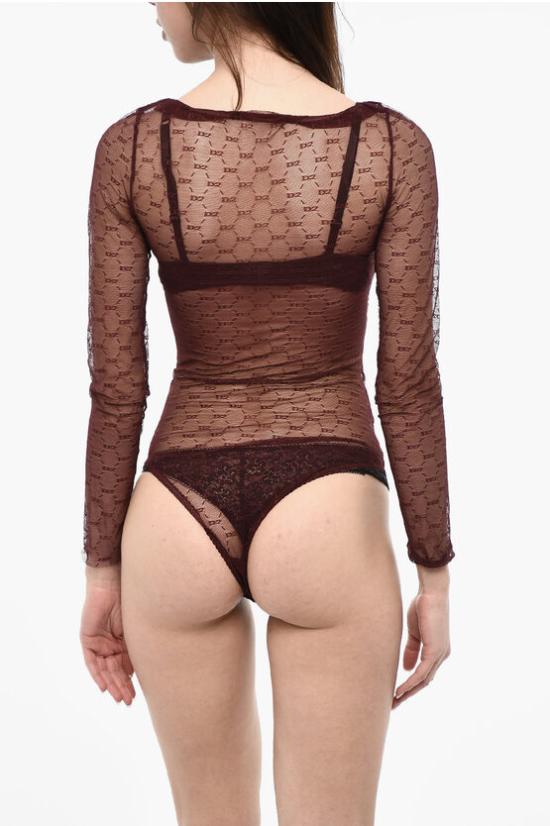  디스퀘어드2 바디수트 티셔츠 D8F014060 ISA01 609 Burgundy - DSQUARED2