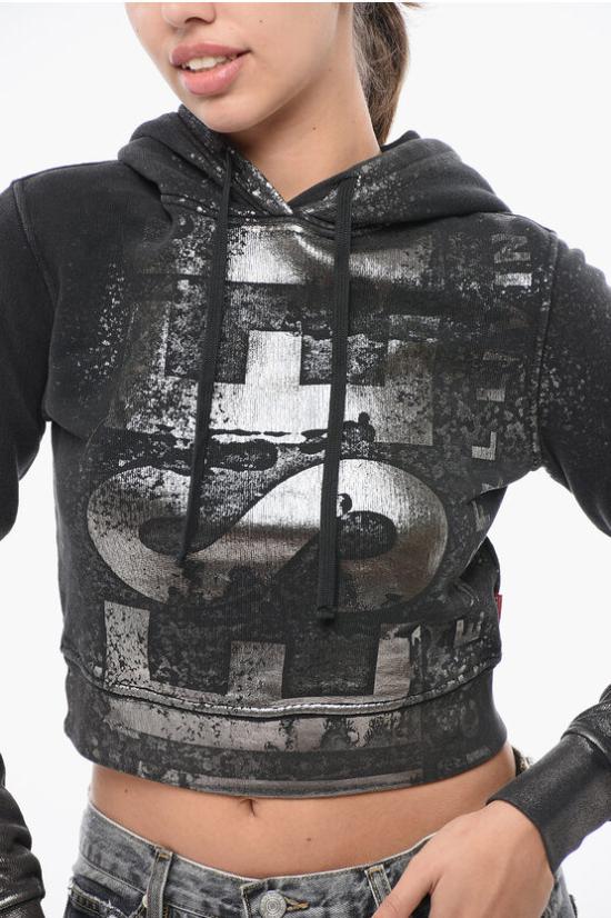  디젤 후드 티셔츠 A14969 0AJEA 900 Black - DIESEL