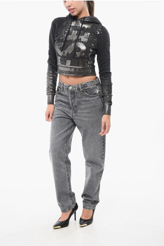  디젤 후드 티셔츠 A14969 0AJEA 900 Black - DIESEL