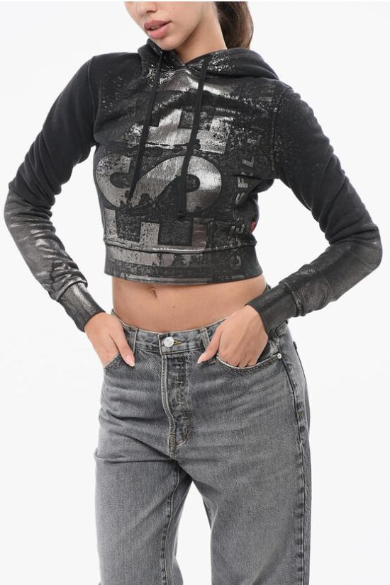  디젤 후드 티셔츠 A14969 0AJEA 900 Black